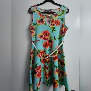 IMPRESS Floral Mini Dress Size Large
